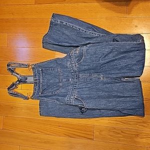 Hollister Denin Overalls Medium Wash